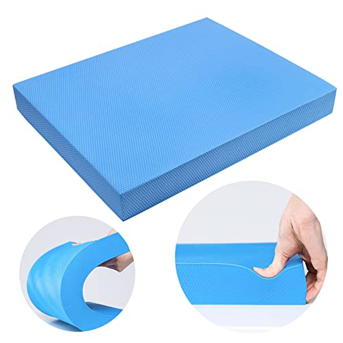 RiToEasysports Fitness Yoga Balance Mat, Balance Training Foam Pad Flat Support Soft Cushion High Exercise Yoga Mat Training Mats for Women Mats - color: Azure Blue