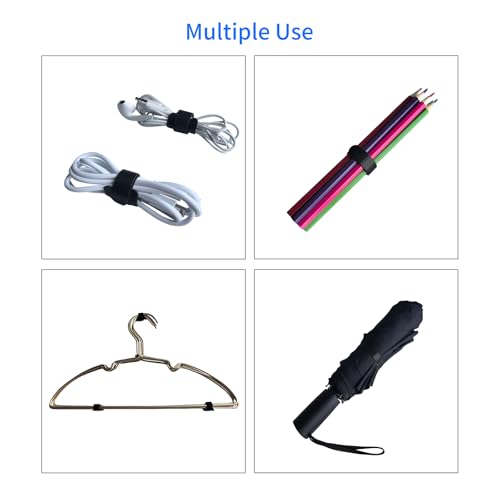 8 Inches Multi-Colour Reusable Cable Ties Cord Straps Multi-Purpose Wire Ties Cord Wrap Hook and Loop Organizer Cable Management,Adjustable Cord Ties for Organizing Home,Office,Data Centers,56 PCS - size: 8inches-56PCS