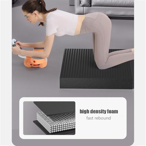 2 Packs Exercise Balance Pads, Non-Slip Foam Balance Pad High-Density Knee Pad for Physical Therapy, Yoga, Fitness, Stability Training - color: Black, size: 21.6x 17.7x 1.57 inch