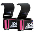 Schiek Sports 1200 Power Lifting Hooks - Maximum Grip Support in Heavy Lifting - Snug Fit - color: Pink