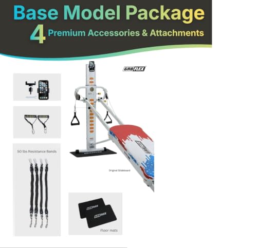 GR8FLEX Performance Gym for Total Over 100 Exercises, Multi-Functional Workout Machine, High Performance Strength Training, Cardio, and Full Body Fitness Equipment for Home Use - style: Patriotic Base Model