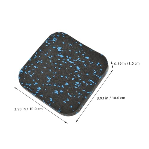 UPKOCH 8pcs Rubber Exercise Mats for Gym Flooring, Shock Absorption Treadmill Pads with Noise Reduction, 100mm X 100mm Thick Rubber Anti-Vibration Mats for Home Workout Equipment
