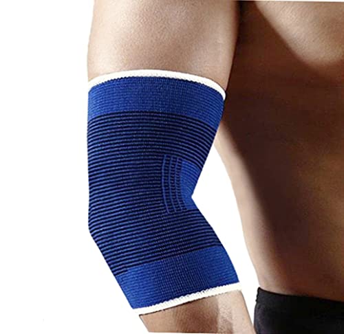 Elbow Compression Sleeves, Elbow Brace for Men Women, Tennis Golfer's Elbow Support 1pair, Arm Support Sleeves For Sports Protection And Pain Relief (Blue) - color: Blue