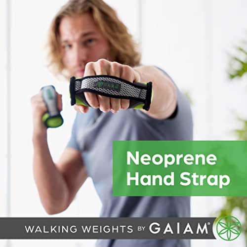 Gaiam Hand Weights for Women & Men Soft Dumbbell Walking Hand Weight Sets with Hand Strap | Ergonomic Hand Strap | Soft Shell | Walking, Running & Aerobics | 2 x 2lb Weights | Low-Impact Training - color: Purple, size: 1 Count