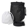 Climbing Chalk Bag for Rock Climbing - with Chalk Ball - Adjustable Black Chalk Bag Bouldering for Rock Climbing Equipment - color: Black