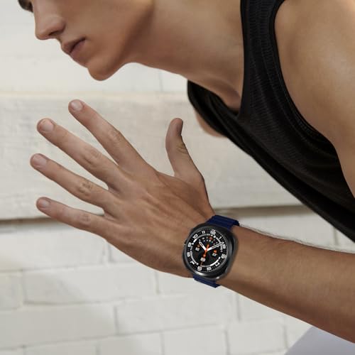 Ocean Silicone Sport Band - Compatible with Apple Watch Ultra 2/Ultra Bands 49mm 45mm 44mm for Men Women, Breathable Soft Waterproof Strap for iWatch Ultra 2, iWatch Ultra Series 10 46mm SE/9/8/7/6/5 - color: Ocean/MidnightBlue/Titanium