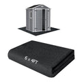 Outdoor Storage Shed Floor Mat, 6 * 4FT Waterproof Washable Garden Flooring Pad with Non Slip Backing, Soft Furniture Patio Covering Carport dust Oil Mat-Tool Shed, Storage Shed Not Included - size: 6 x 4 FT