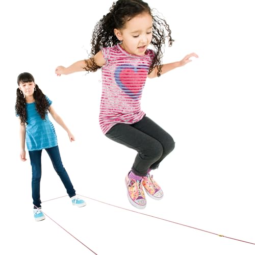 Just Jump It Chinese Jump Rope - Active Outdoor Youth Fitness - Red Confetti