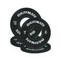 EVERYMATE Change Weight Plates 1.25LB 2.5LB 5LB Set Fractional Olympic Bumper Plates for Cross Training Steel Insert Strength Training - color: 7.5 LB(1.25+2.5), size: Black