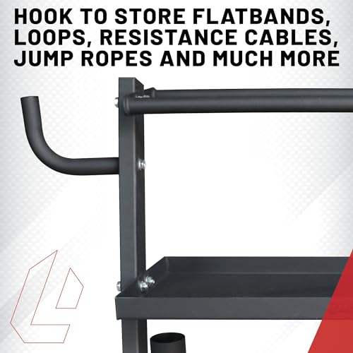 Lifeline Fitness Home Gym 3-Shelf Dumbbell and Kettlebell Storage Rack