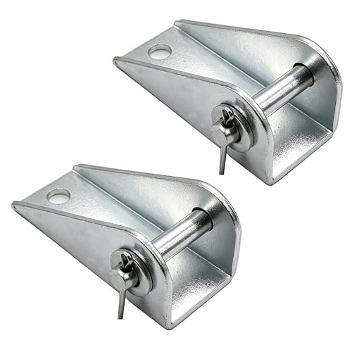 2 Pack Truck Door Cable Bracket Anchor, Galvanized Door Check Strap Cable Mount Replacement Kit for Pickup Truck Door Limiter Repair, Heavy Duty Metal