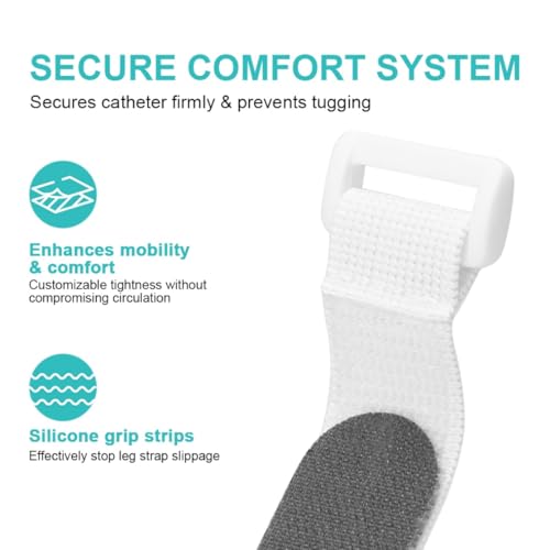 Leg Bag Strap 5pack Catheter Leg Straps Adjustable Urine Drainage Bag Strap Catheter Stabilization Device for Men Women