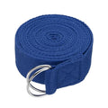 Yoga Strap for Stretching, Athletic Stretch Band with Adjustable Metal D Ring Buckle Yoga Bands - color: Blue, size: 10.5ft