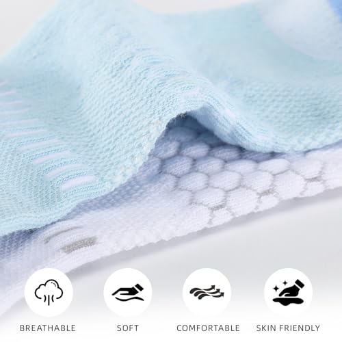 IRAMY Light Compression Socks for Women Arch Support Athletic Cushioned Anti-Blister Comfort Running Ankle Socks 3/5 Pairs - color: Grey(3 Packs), size: 9-11