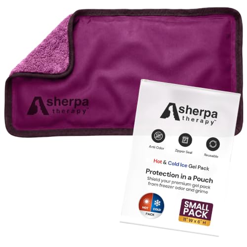 Small Soft Ice Packs for Injuries Reusable - Hot and Cold Flexible Gel Ice Packs Reusable for Ankle, Hand, Wrist, Head Pain Relief - 6" x 11" - Purple - size: Small, style: Purple