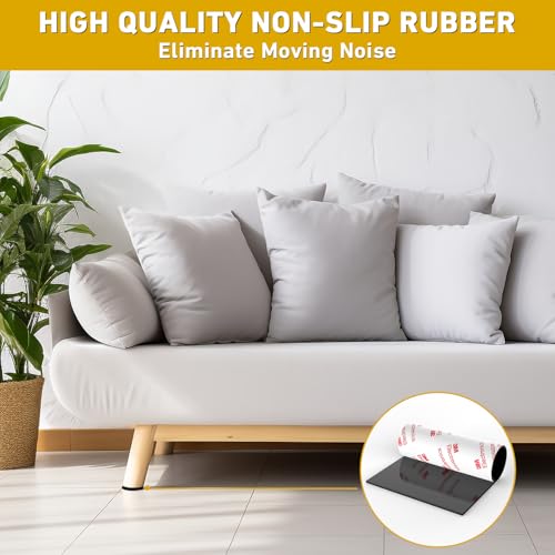 2 pcs Anti-Slip Pads Silicone Rubber Plastic Pads 150x300mm 3M Self-Stick Adhesive Non Slip Mats for Furniture Fixator Protector Mat (6x12inch)