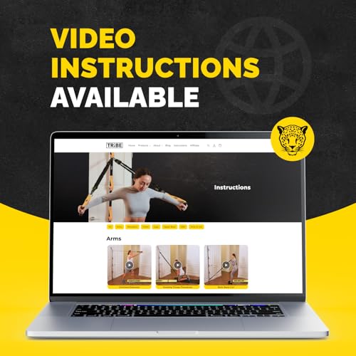 Door Anchor Strap for Resistance Bands with 5 Loops and Metal D-Rings | Fits most doors and resistance bands, 5 anchor points, reinforced nylon, tool-free setup, full-body workout versatility - color: Yellow Door Strap
