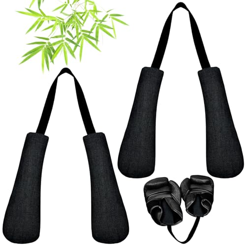 Timgle 2 Pcs Boxing Glove Deodorize Boxing Gear Odor Eliminator Bamboo Charcoal Deodorizer Boxing Glove Hockey Bowling Odor Eliminator Moisture Absorbing Sports Equipment for Bags Sports Gear - color: Black