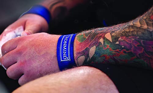 IronMind Strong-Enough Lifting Straps, Blue, Pair | The professional strongman staple: nylon lifting straps for deadlifts, rows, clean pulls