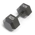 Marcy Cast Iron Hex Dumbbells Collection - Available size from 3-lb to 100-lb, SOLD INDIVIDUALLY - style: 65lbs