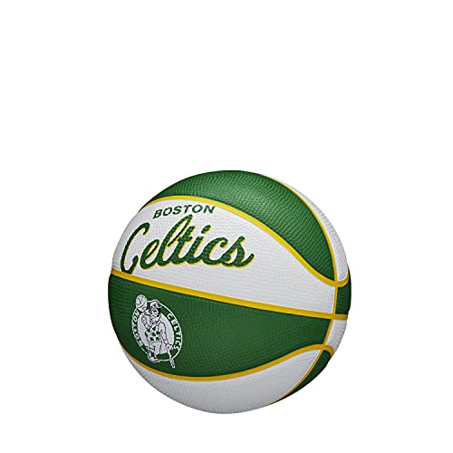 WILSON NBA Team Retro Mini Basketballs - Mini Size - 3" - color: Boston Celtics, size: Mini