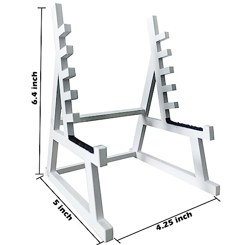 Squat Rack Pen Holder, Mini Barbell Rack Pen Holder Desktop Squat Rack with Barbells and Weights, Fun Desk Accessories for Fitness Enthusiasts and Weightlifting Fans (Barbell Rack Only)