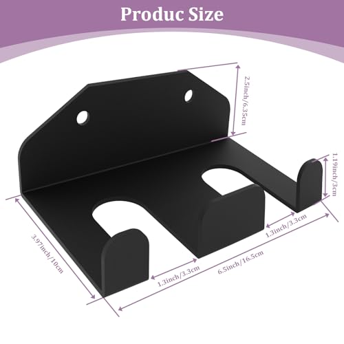 Heavy Duty Olympic Barbell Hanger,Vertical Barbell Mount Rack,Black Powder Coated Garage Gym Bar Wall Rack Space Saving Bar Holder Suitable for for Home, Commercial, Garage Gym