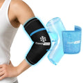 ComfiTECH Dual-Gel Elbow Ice Pack Wrap for 30-Minute Cooling & Injuries, Reusable Gel Forearm Brace for Tendonitis, Cold Compression Sleeve for Pitchers, Tennis Elbow & Golfer Arm Relief, M, 2 Packs - size: Medium