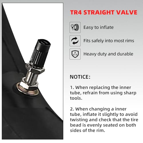 AR-PRO (2-Pack) 2.75/3.00-19" Heavy Duty Dirt Bike Inner Tubes with TR4 Valve Stem for 70/100-19, 80/100-19 19" Dirt Pit Tires, Compatible with Surron, Talaria, Segway, UltraBee and More - size: 2.75/3.00-19 (70/100-19)