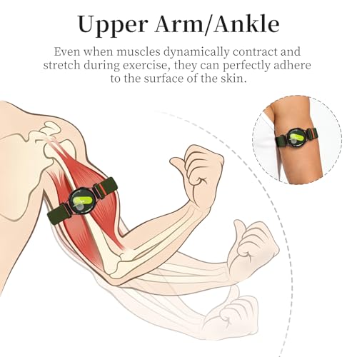 20mm Nylon Sport Ankle/Arm Band Compatibel with Galaxy Watch 7/6/5/4/FE 44mm 40mm/Watch 5 Pro/ 6 Classic 47mm 43mm/ 4 Classic Strap,Elastic Oberarmband Bicep Band for Women Men - color: Military Green