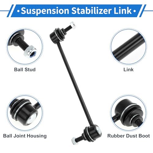 Front Stabilizer Bar Links with 2 Pcs Bushing for Jeep Patriot 2007-2017 for Dodge Caliber 2007-2012 Sway Bar Link Kits No.K80258 1 Set