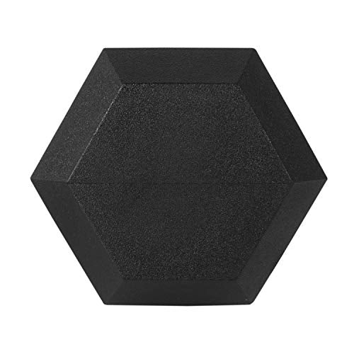 Fitvids Premium Rubber Encased Hex Dumbbell, 40LB Pair