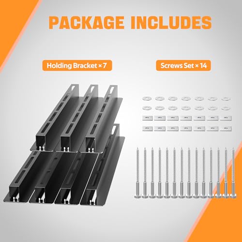 Ultrawall Overhead Garage Storage Rack, Heavy Duty Ceiling Storage Rack, 26 Inch Adjustable Ceiling Bin Storage System, 7 Sets for 6 Bins - style: For 6 Bins