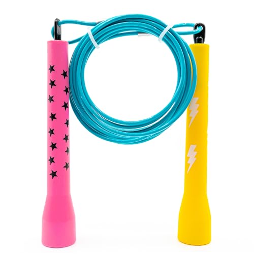Double Under Wonder Jump Rope, Tangle-Free Speed Rope, Adjustable Speed Rope for Men, Women, Indoor Fitness Training Speed Skipping Rope, Jumping Rope, Perfect for Boxing Workout, Cardio, Endurance Training, Jump Rope for Double Unders - color: Let's Get