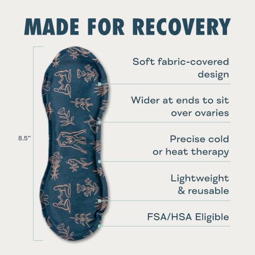 Nyssa Uterine Ice & Heat Pack – Reusable Hot & Cold Therapy for Period, Postpartum, and Endometriosis Relief - Soft, Flexible Gel Pack