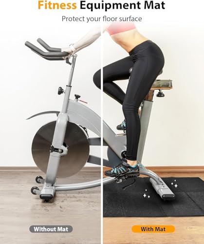 PROIRON Heavy Duty Exercise Equipment Mat, Treadmill Mat - 45"x32", 48"x24", 78"x36" - Floor Protector for Home Gym, Exercise Bike, Weight Bench, Rowing Machine, Cross Trainer - size: 45"x32"