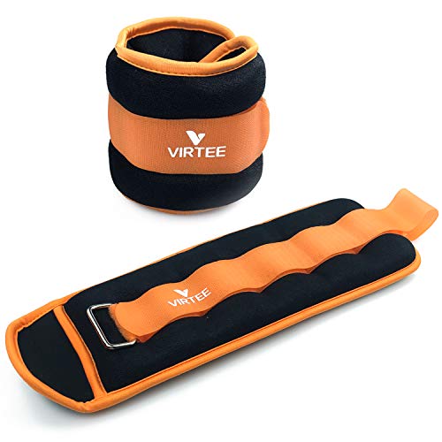 Ankle/Wrist Weights for Women, Men, Kids - Arm Leg Weights Set with Adjustable Strap - Running, Jogging, Gymnastic, Physical Therapy, Fitness - Choice of 1 lb 2 lbs 3 lbs 4 lbs 6 lbs 8 lbs 10 lbs - style: 6 lbs pair (3 lbs each), Orange