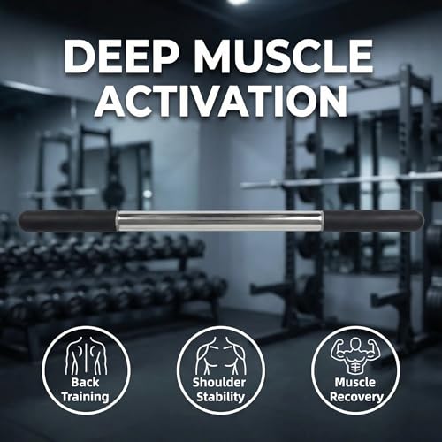Muscle Roller Stick for Deep Tissue Massage & Myofascial Release | Cold Therapy Roller for Back, Legs, Arms, Shoulders | Massage Roller Stick (Black) - color: Black