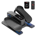 MOMODA Under Desk Elliptical Machine, 2 in 1 Electric Seated Pedal Exerciser with 12 Adjustable for Senior & Home & Office, Forward & Reverse, Manual & Auto - size: Large