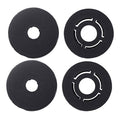 8Pcs Car Mat Carpet Clips Fixing Grips Clamps Floor Holders Sleeves Kit Anti Skid Fastener Retainer Resistant, Black