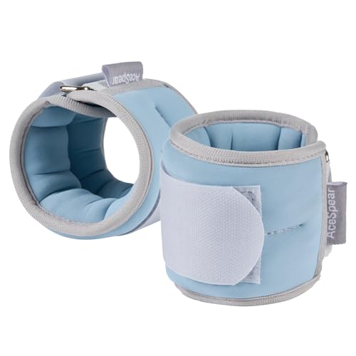 AceSpear Ankle Weights Sets for Men Women Kids 1lb 2lb 3lb 4lb 5lb Leg Weights Arm Wrist Weights Gym for Foot Exercise Training Workout Walking Jogging Yoga - color: Ocean/Slate, size: 1 lb x 2