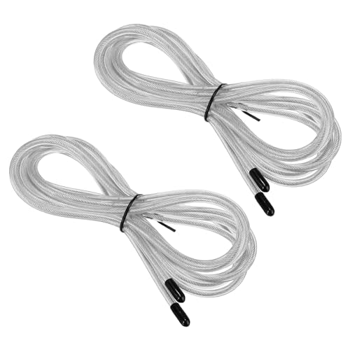 PATIKIL Speed Jump Rope Replacement Cable Professional Skipping Rope Replacement for High-Speed Jump Ropes - color: Silver Tone