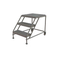 Tri-Arc WLWP032424 3-Step Forward Descent Mobile Steel Work Platform, 24-Inch x 24-Inch Platform - size: 24" x 24", style: 3-Step