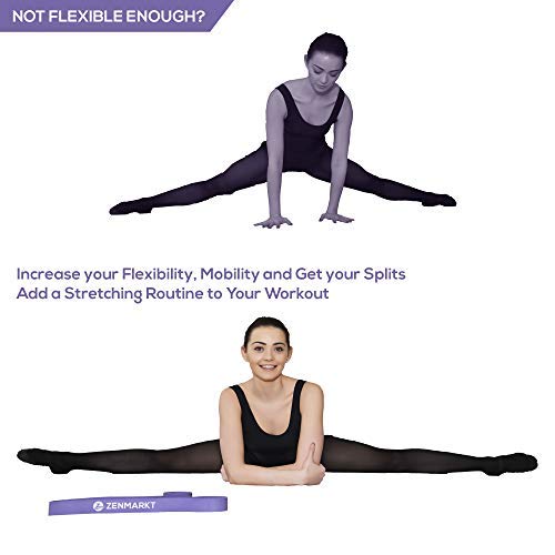 Ballet Stretch Bands for Flexibility, Strength and Dance Training | Ideal for Ballet, Gymnastics, Cheerleading and Pilates, Perfect for Practice, Training and Competitions - color: Purple