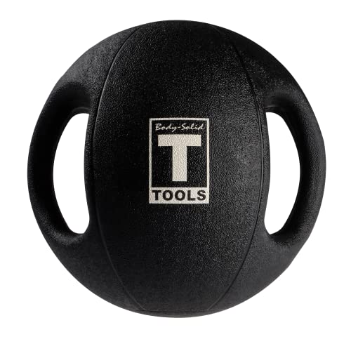 Body-Solid Exercise Medicine Balls, Heavy-Duty Non Slip Rubber Grip with Dual Handles Medicine Ball for Weights Training, Weightlifting & Core Workouts - size: 16lbs.