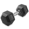 Philosophy Gym Rubber Coated Hex Dumbbell Hand Weights - style: 25 lb - Single