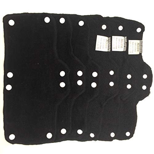 Black Sweatband for Hard Hat Washable Velvet Terry Cotton Hard Hat Liner NAEE snap on (6) - color: Black