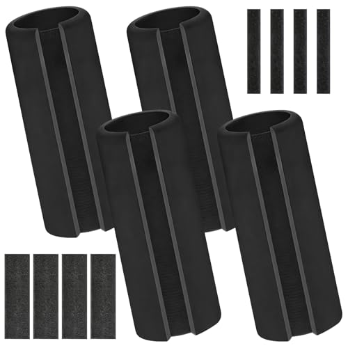 Varku 4 Pcs 4.25 Inch Foam Grip Tape for Handles, Slip-Proof Soft Cushioned Handlebar Covers for Pull-Up Bars, Bike Handlebars, and More, Shock-Absorbing, Comfortable, Easy Installation