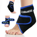 Ankle Ice Pack Wrap Reusable Gel Cold Compression for Foot Discomfort Ice Wrap for Feet Swelling and Recovery Plantar Fasciitis Achilles Tendonitis Sprained Ankles Heel Spur Pain Relief (Black) - color: Black