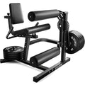 Leg Extension and Curl Machine, 4 in 1 Lower Body Workout Machine, Adjustable Leg Curl Machine with Plate Loaded, Leg Extension Machine with Exercise Bench, Home Gym Weight Machine - style: Black-Z2